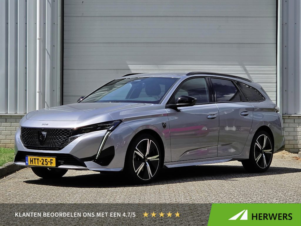 Peugeot 308 SW Hybrid 136 e-DCS6 GT Automaat / Adaptief Cruise Control / Apple Carplay Android Auto / Navigatie / 360 Graden Camera / Lichtmetalen Velgen 18“ /