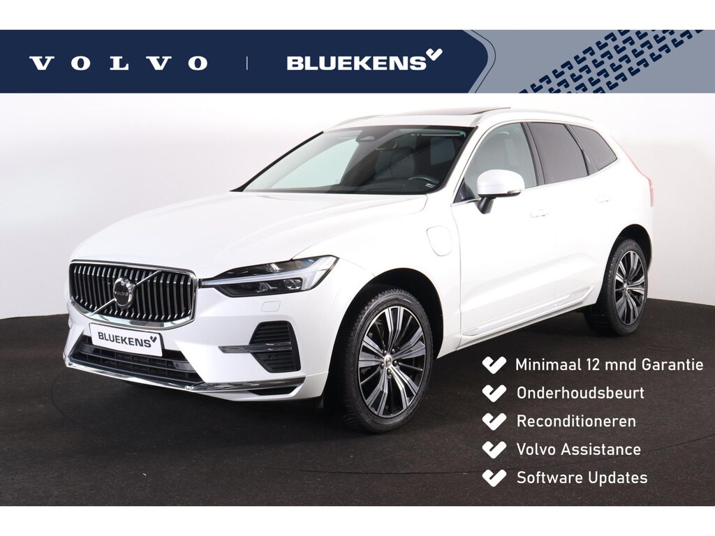 Volvo XC60 Recharge T6 AWD Inscription - Panorama/schuifdak - IntelliSafe Assist & Surround - Harman/Kardon audio - Adaptieve LED koplampen - Parkeercamera achter - Verwarmde voorstoelen & stuur - Parkeersensoren voor & achter - Elektr. bedienb. bestuurdersstoel met geheugen - Head up display - Draadloze tel. lader - Extra getint glas - 20' LMV