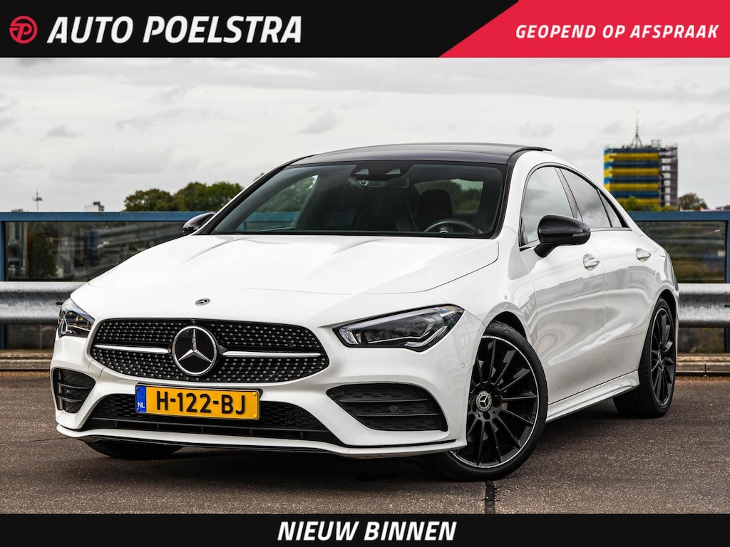 Mercedes-Benz CLA 200 d Premium Plus AMG Night Edition | Panoramadak | Sfeerverlichting | 360 Camera | Distronic Plus | Multibeam LED | Memory | 19"