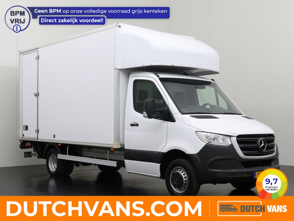 Mercedes-Benz Sprinter 516CDI Automaat Bakwagen+Laadklep | Trekhaak 3500Kg | Navigatie | Multimedia | 3-Zits | Zijdeur | Dakspoiler