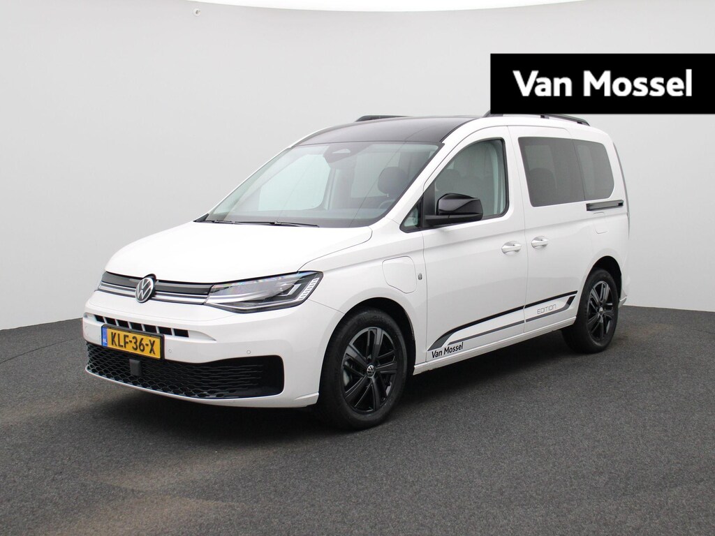 Volkswagen Caddy 1.5 TSI Hybride Limited Edition 115PK | Automaat | Multifuntioneel Stuurwiel | Adaptive Cruise Control | Digital Cockpit Pro | DAB+ | Apple/Android Carplay | Navigatie | Parkeerhulp vóór en achter | Achteruitrijcamera | LED koplampen | Elektrisch Verstel/Verwarmbare Spiegels | Alarm |