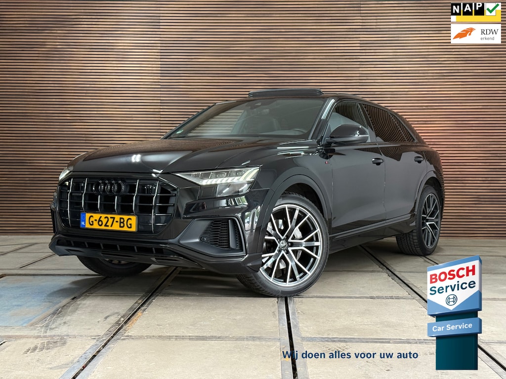 Audi Q8 55 TFSI quattro Pro Line Plus S Line |Black Pack | Luchtvering | PANO| Matrix-Led | 22INCH |BANG&OLUFSEN |TREKHAAK