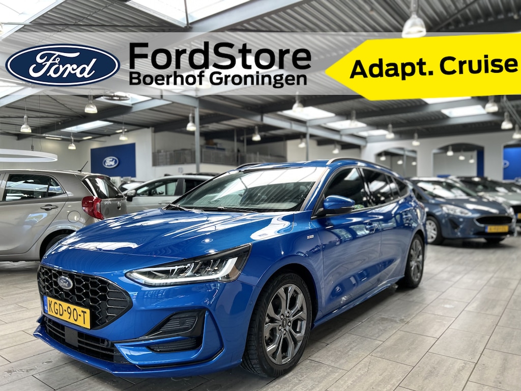 Ford Focus Wagon Ecoboost Hybrid 155 pk ST-line | Winter Pack | LED | Camera | Adapt. Cruise | Apple Carplay draadloos |