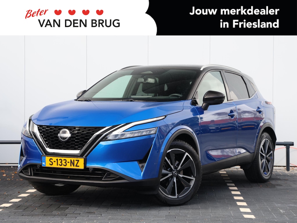 Nissan Qashqai 1.3 MHEV Tekna 140PK | Panoramadak | Trekhaak | Stoel & Stuurverwarming | Voorruitverwarming | HUD | Camera |