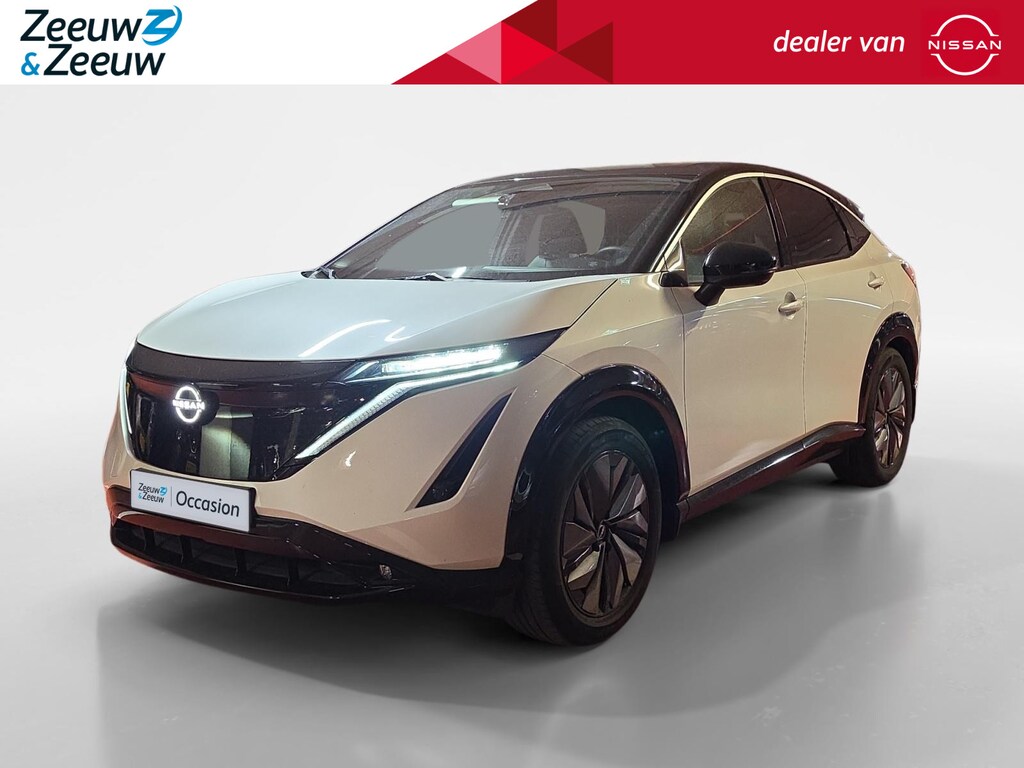 Nissan Ariya Advance 66 kWh | 100% Elektrisch | 22KW lader | Trekhaak | Panorama dak | Elektrische achterklep | Elektrische stoelen | 360 camera