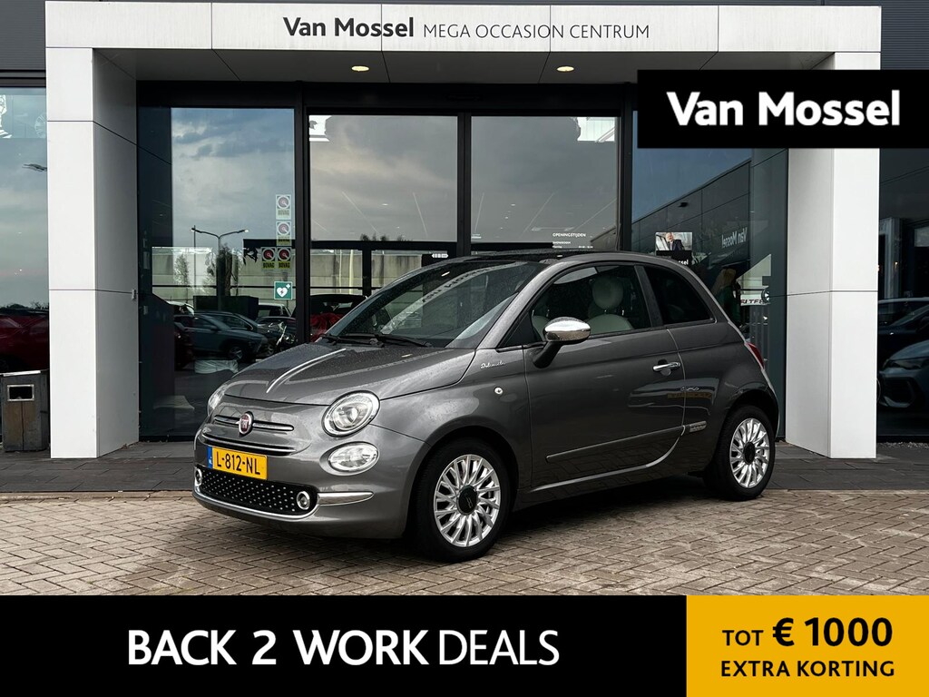 Fiat 500 1.0 Hybrid Dolcevita | PANO | Cruise Control | Bluetooth | Airco | DAB | Lichtmetalen velgen 15" |
