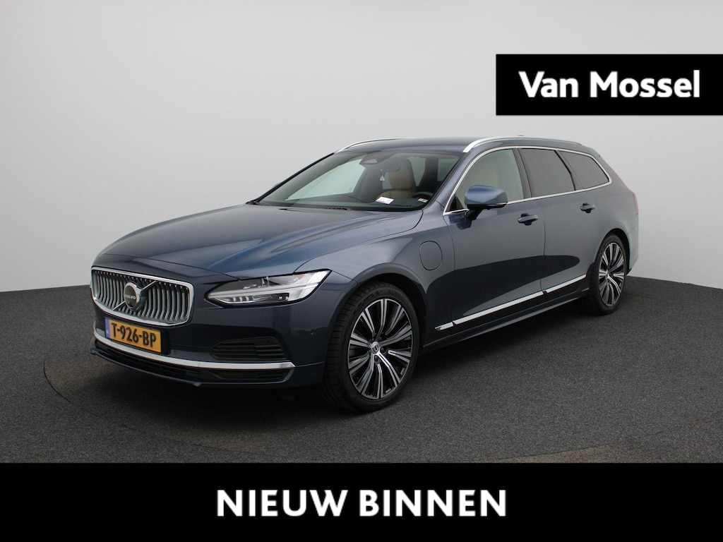 Volvo V90 2.0 T6 Plug-in hybrid AWD Plus Bright 350PK | Elektrische Trekhaak | Leder Interieur | Harman Kardon Audio | Memory Seats | Achterbankverwarming | Google Navigatie | Apple CarPlay & Android Auto