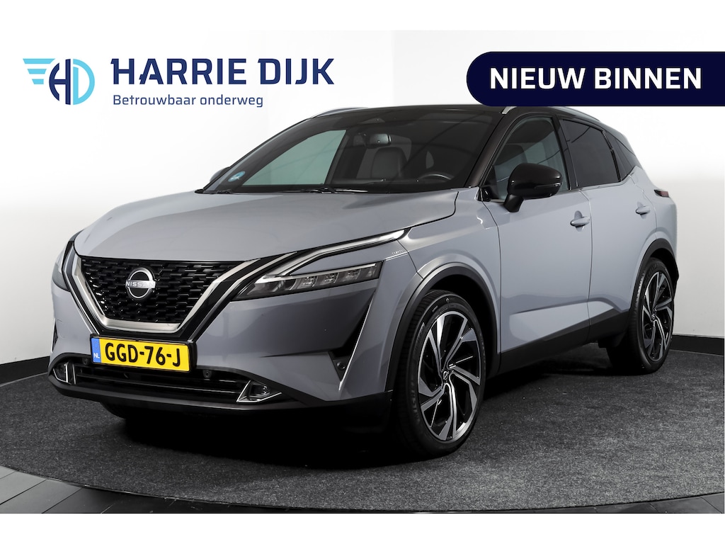 Nissan Qashqai 1.3 MHEV Xtronic 158 PK Tekna Plus | Trekhaak | Panodak | Dig.Cockpit | Adapt.Cruise | Bose | Stoelverw. | 360 camera | NAV+App.Connect | Auto.Airco | LM 20" |