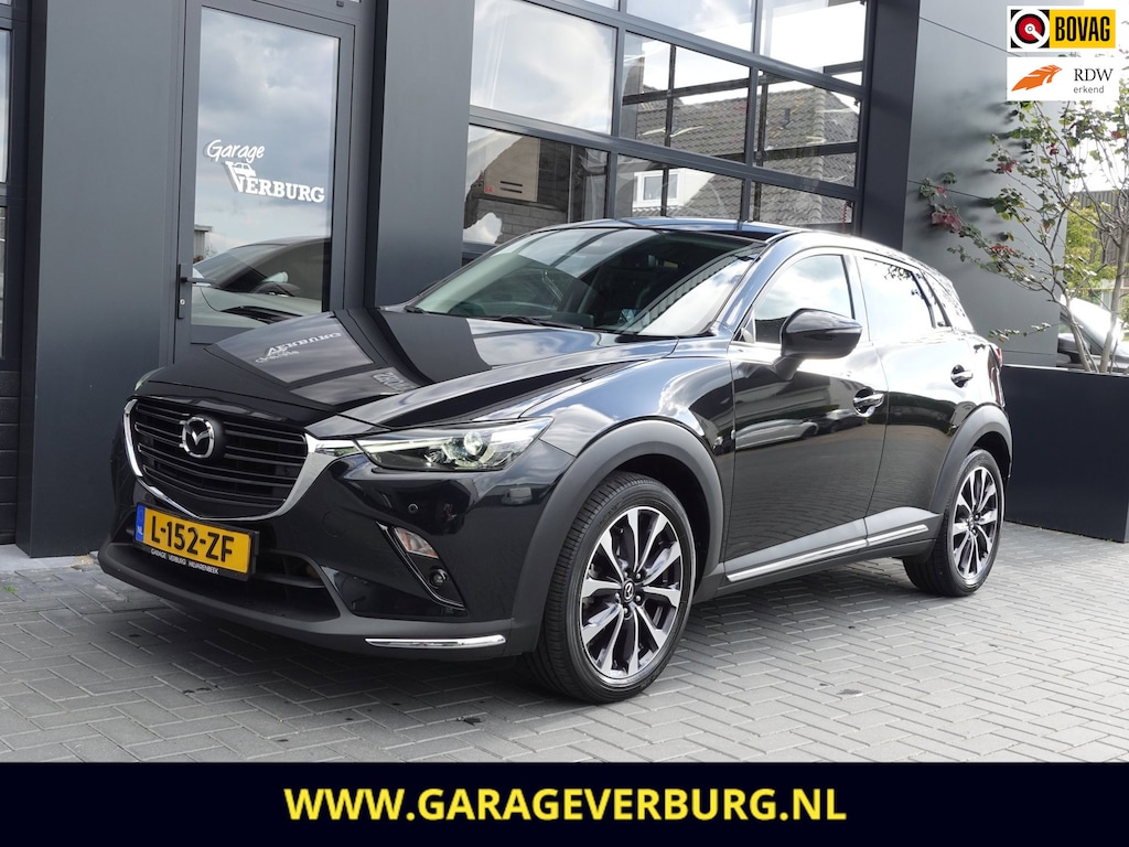 Mazda CX-3 2.0 SkyActiv-G 120 GT-M (Navi,Camera,Cruise,PDC,Trekhaak,1/2 Leer,HUD,Stoelverwarming)