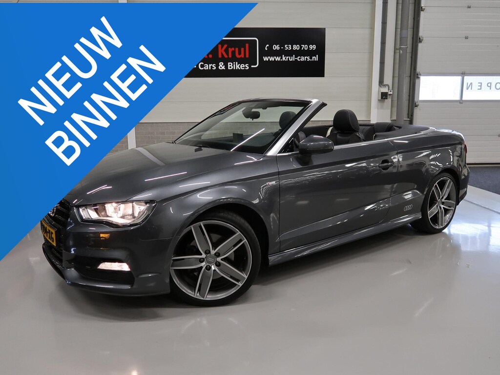 Audi A3 Cabriolet 1.8 TFSI quattro Ambition Pro Line S Open Days Automaat Leer Sportstoelen Cruisecontrol adaptief B&O LMV 19 inch Nekverwarming Boekjes aanwezig