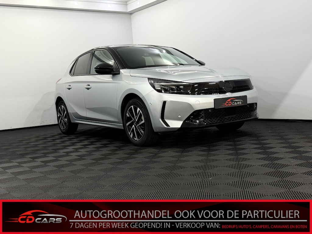 Opel Corsa 1.2 Turbo GS Panoramadak, Camera, Navi, Keyless start,  Cruise control, Stoelverwarming, Lichtmetalen velgen, Apple carplay, 1 jaar garantie
