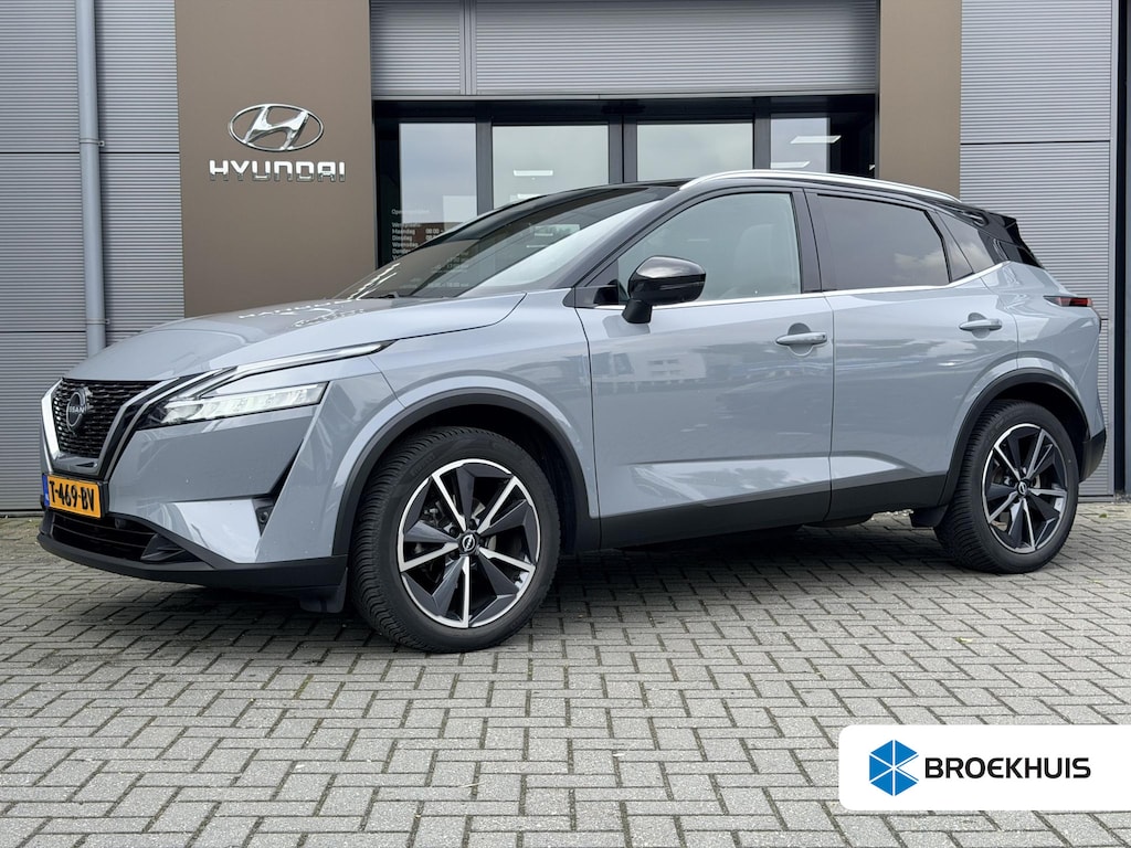 Nissan Qashqai 1.3 MHEV Tekna / Trekhaak 1.400 KG / NL Auto / Voorruitverwarming / Panoramadak / Stoel- & Stuurverwarming / 360 Camera / Elek. Achterklep / HUD /