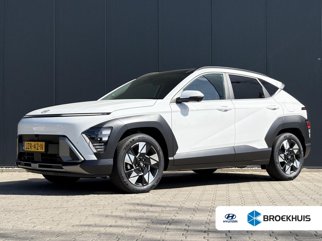 Hyundai Kona 1.6 GDI HEV Premium Sky / Demo Deal / Trekhaak Afneembaar 13-Polig / Stoelverkoeling / Stoelverwarming Voor + Achter / 360 camera / Navigatie / BOSE Audio /