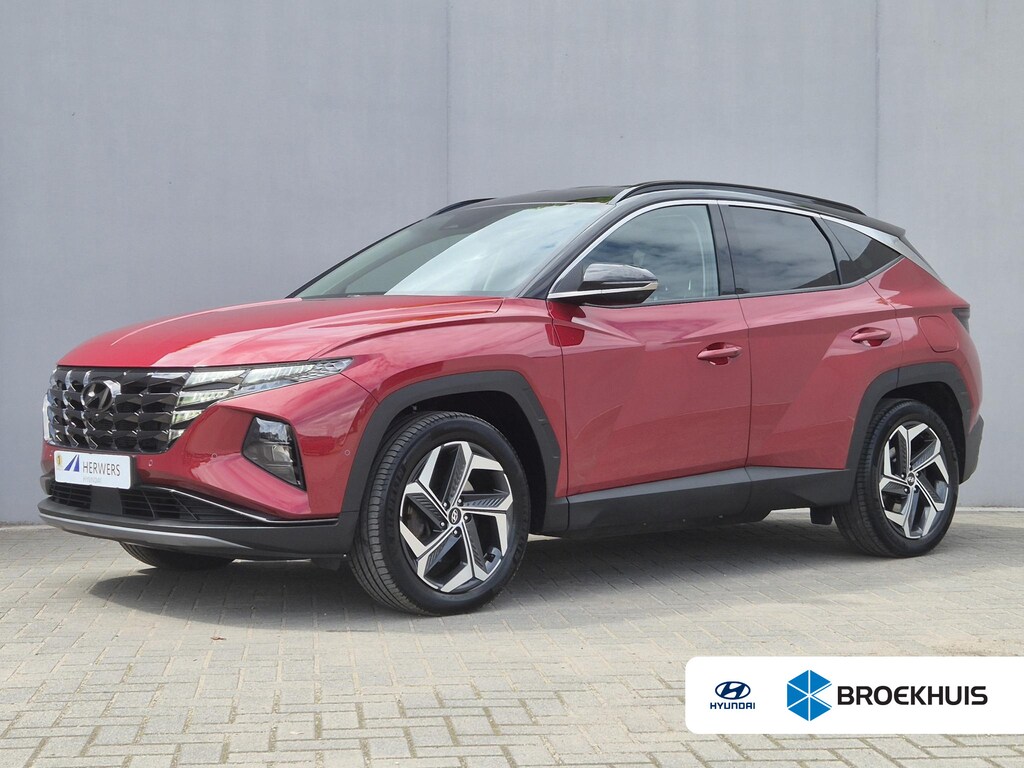 Hyundai Tucson 1.6 T-GDI PHEV Premium 4WD / Fabrieksgarantie tot 10-2027 / Dealer onderhouden / Trekgewicht 1350 kg / Elektrische achterklep / Rondomzicht camera / Stuur- Stoel & Achterbankverwarming / Adaptief cruise control / Keyless Entry/Start /