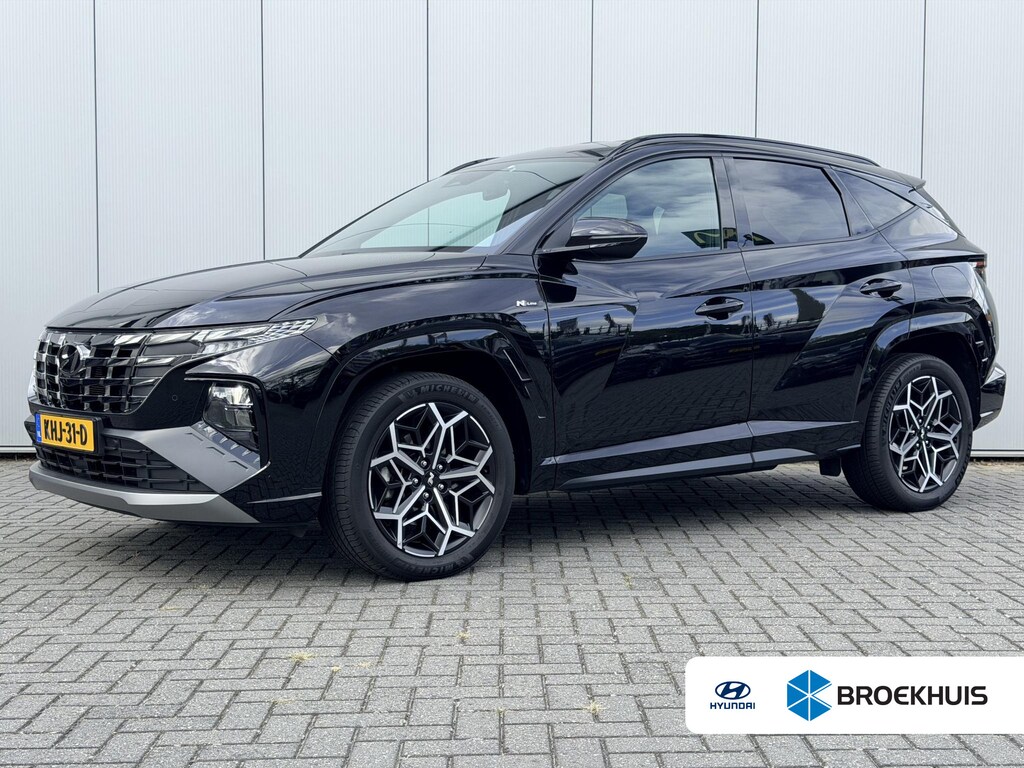 Hyundai Tucson 1.6 T-GDI HEV 230pk N Line Edition Automaat / Fabrieksgarantie tot 03-2029 / Dealer onderhouden / Trekgewicht 1650 kg / Stoelverwarming / Achteruitrijcamera / cruise control / Climate control/ Keyless Entry/Start /