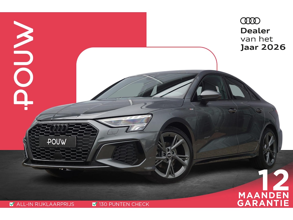 Audi A3 Limousine 30 TFSI 110pk MHEV S-tronic S Edition | Optiek Zwart | Smartphone Interface | 18 inch | Stoelverwarming |