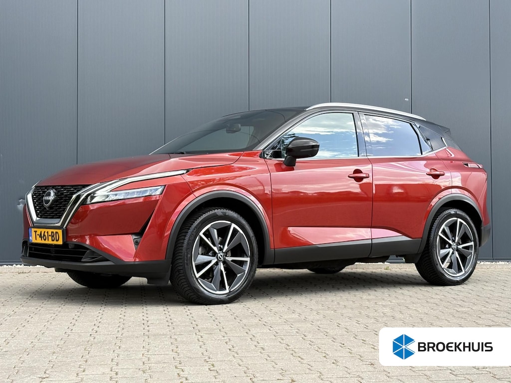 Nissan Qashqai 1.3 MHEV Tekna / Panorama dak / Trekhaak 1400kg geremd / Apple CarPlay/Android Auto / Cruise Control / Stoel en stuurverwarming /