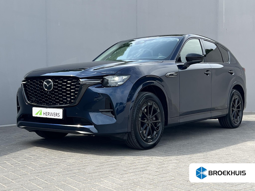Mazda CX-60 2.5 e-SkyActiv PHEV Homura / Leder / 2.500 kg trekgewicht / Camera 360° / Elektrische stoelen, stuur & klep / Stoelventilatie / Stuur-, stoel- & achterbankverwarming / Apple Carplay Android / 19"LM wielen /