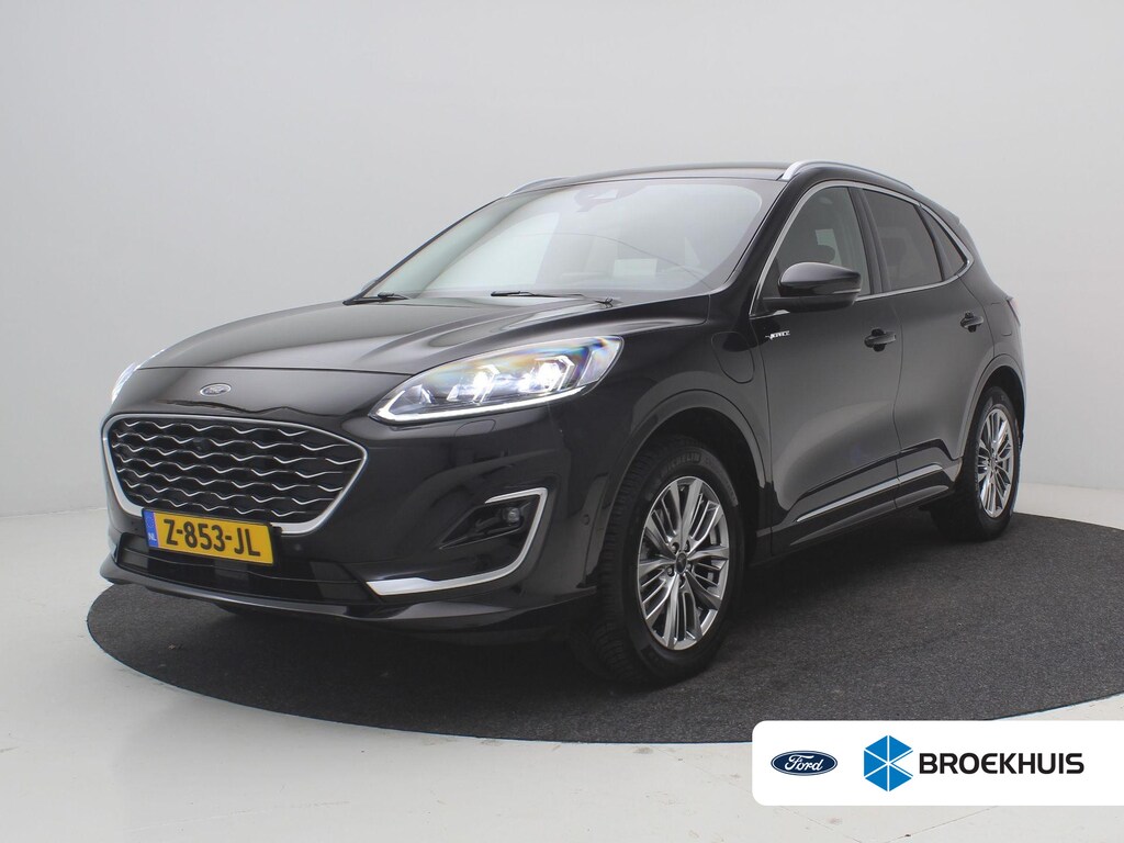Ford Kuga 2.5 PHEV Vignale / 1.500kg Trekgewicht / HUD / Driver Assistance Pack / Technology Pack / Stuur-, Stoel en Achterbank verwarming / Adaptieve CC / Apple Carplay Android Auto / | Achterbank verwarmd | Achteruitrijcamera | Active Braking/Pre-Collision Assist (voor auto's, voetgangers en fietsers)