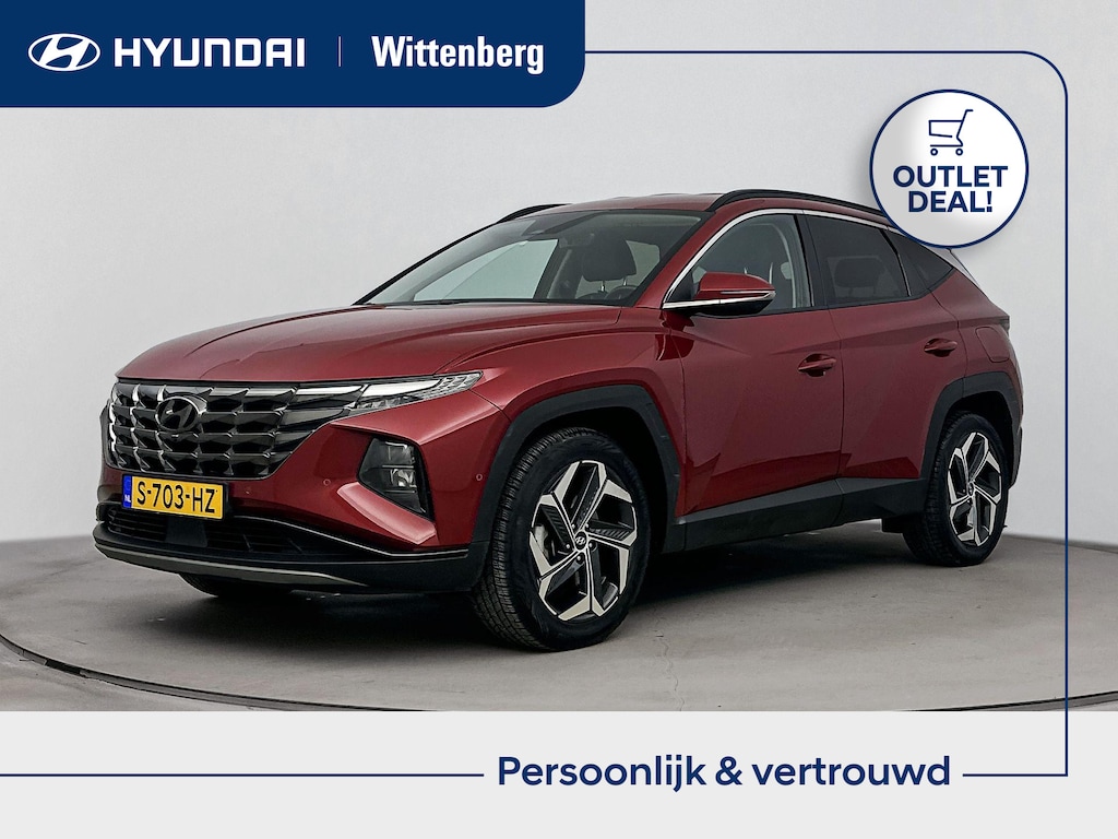 Hyundai Tucson 1.6 T-GDI HEV Premium | Leer | Trekhaak | Trekgewicht 1650kg | Memory | Stoel + stuurverwarming |