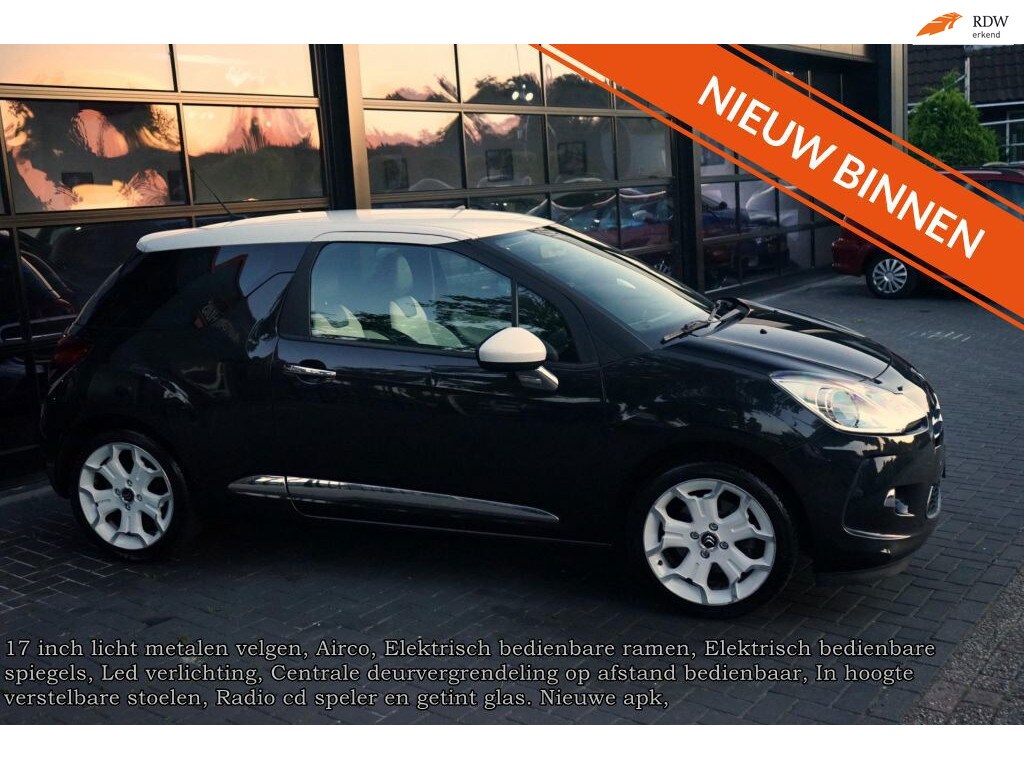 Citroën DS3 1.6 So Chic, Clima, CC, Leder, Elec pakket