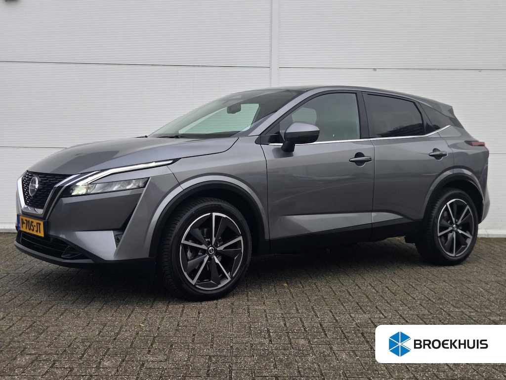 Nissan Qashqai 1.3 MHEV Xtronic N-Style / Trekhaak (1800KG Trekgewicht) / Navigatie / Android Auto/Apple Carplay / 360 Camera / Cruise Control Adaptief / Climate Control / Draadloze Telefoonlader / 19" Lichtmetalen Velgen / DAB / Keyless