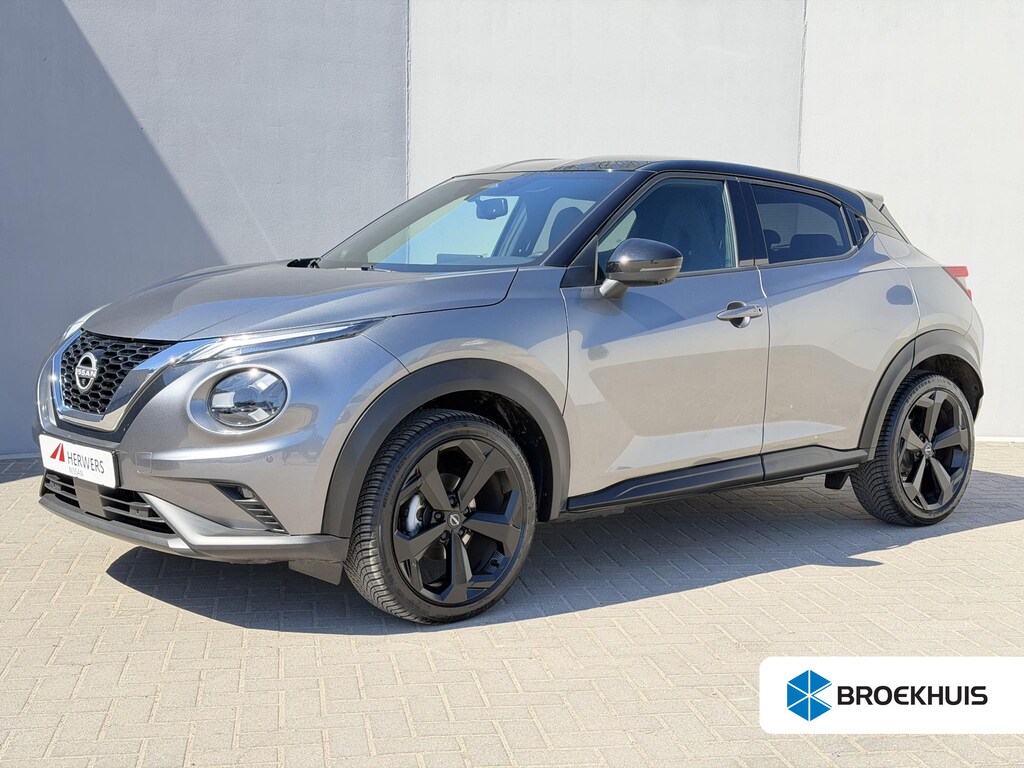Nissan Juke 1.0 DIG-T Tekna / Fabrieksgarantie tot 6-2028 / Navigatie / Adaptieve Cruise / 360 Camera / Stoel & Stuurwiel Verwarming / Keyless / All Season Banden /