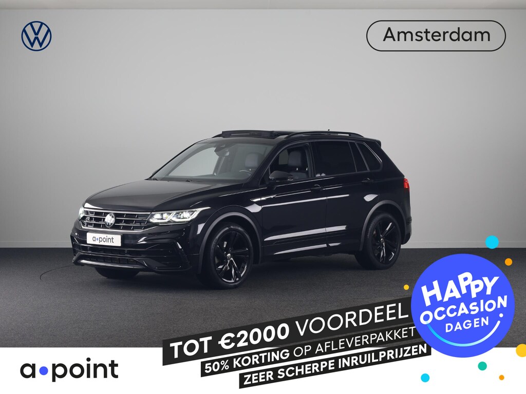 Volkswagen Tiguan 1.5 TSI R-Line Business+ 150pk Automaat (DSG) | Navigatie | Panoramadak | Trekhaak (Zwenkbaar) | Parkeersensoren (Park assist) | Achteruitrijcamera | Achterklep Electrise | Black optie pakket |