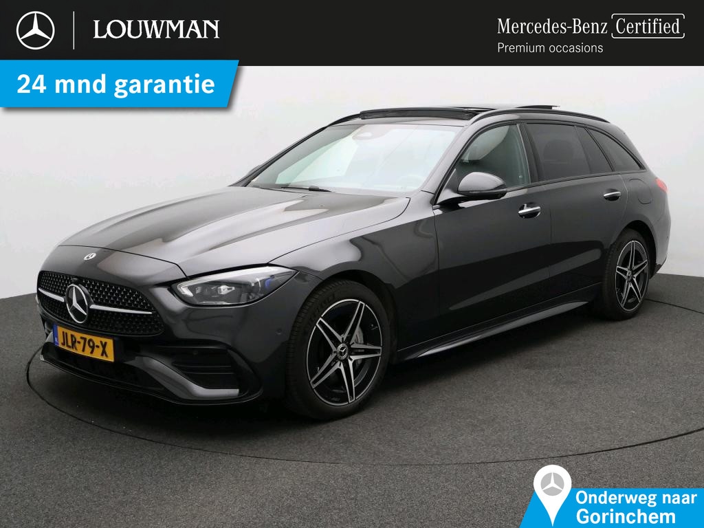 Mercedes-Benz C-klasse Estate 300 e Business Solution AMG AMG Line | Night Pakket | Panorama Schuif-Kanteldak | Parkeerpakket met 360°-camera | Alarm Klasse 3. Inclusief 24 maanden Mercedes-Benz Certified garantie voor Europa.