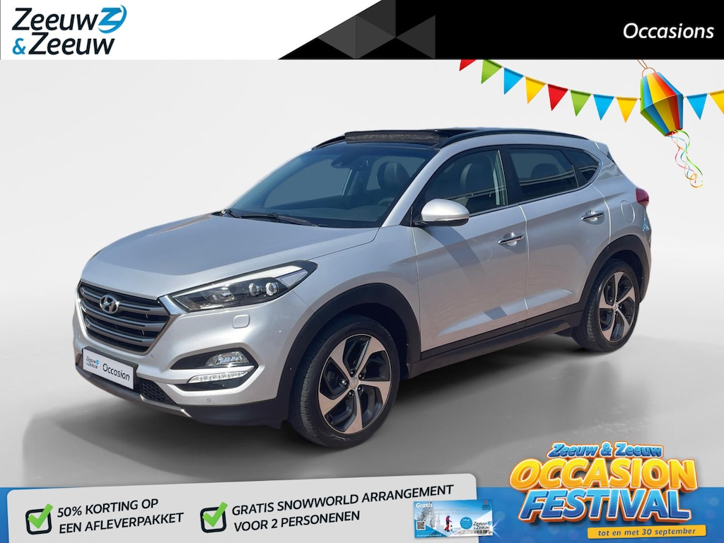 Hyundai Tucson 1.6 T-GDi Premium 4WD | STOEL VERWARMING | SCHUIFKANTELDAK | CAMERA | NAVIGATIE | ELEKTRISCHE STOEL |