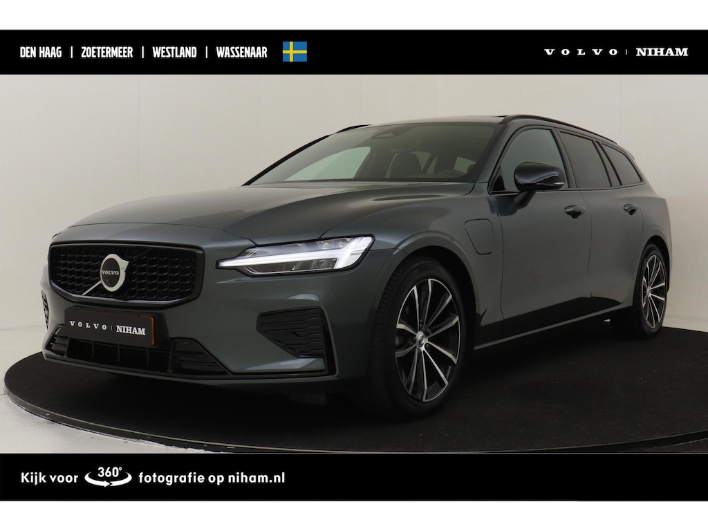 Volvo V60 T8 PLUG-IN HYBRID AWD PLUS DARK -PANO.DAK|HARMAN/KARDON|360°CAM|HEAD-UP DISP.|PRIVACY.GLAS|TREKHAAK|18"|SoH:100%
