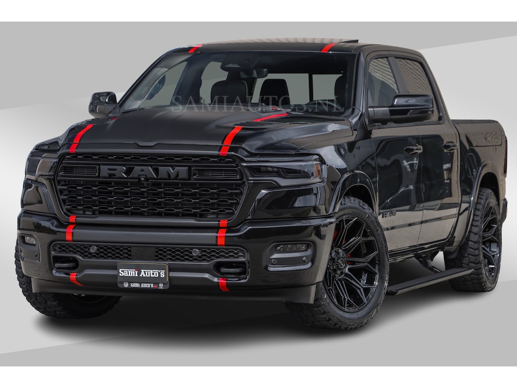 Dodge Ram LIMITED H.O 540PK | Massage + Full Option | De Meest Luxe en Volle Pick-Up in zijn Klasse | Comfortabele Dubbele Cabine met Royale 5 Zitplaatsen | BPM vrij | Nu Leverbaar uit Voorraad | Voorraad Nr 2326 - 5169 | De specialist in Amerikaanse pick‑ups in Nederland en Europa.