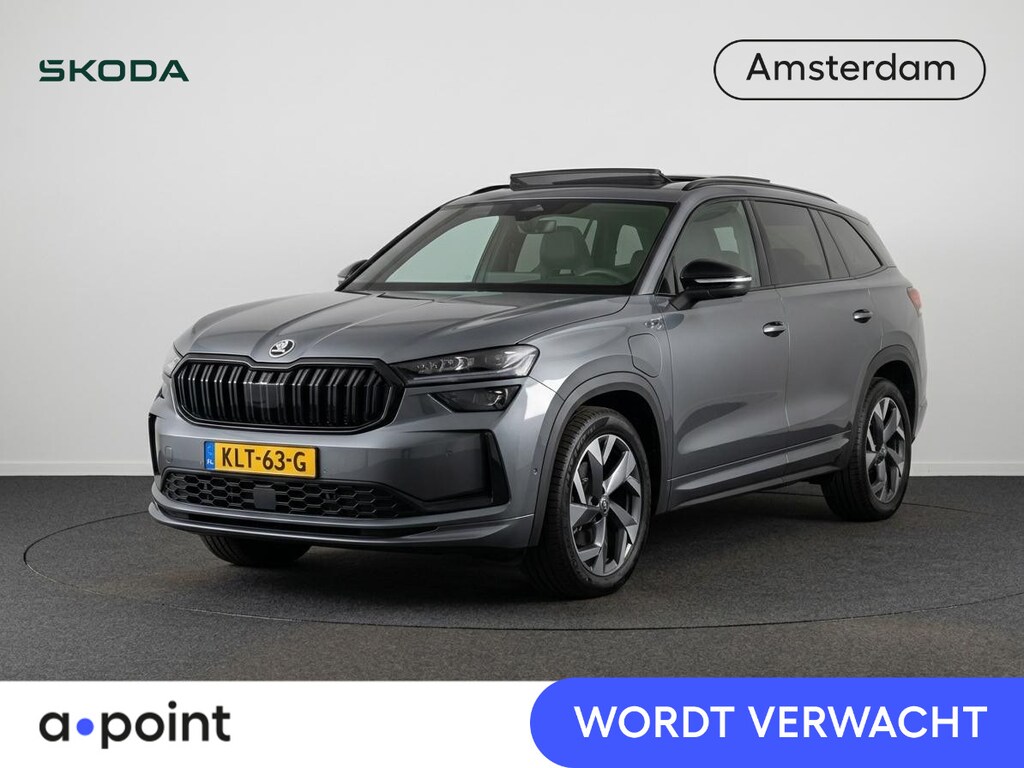 Skoda Kodiaq 1.5 TSI PHEV Sportline Business 204 pk Automaat | Verlengde garantie | Navigatie | Panoramadak | Trekhhaak (wegklapbaar) | Parkeersensoren | Achteruitrijcamera | Stoelverwarming v/a |