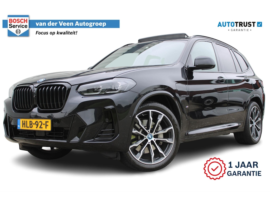 BMW X3 xDrive30e High Executive M-Sport | Incl. 12 maanden Garantie | SoH 96% | Panorama dak | Harman/Kardon Audiosysteem | Head-Up Display | Elektrisch verstelbare stoelen met memory | Adaptive cruise | 360° Camera | Elektrische kofferbakklep | Dodehoekdetectie | Stoelverwarming | Keyless entry/start | Navigatie | Parkeersensoren V+A | Apple CarPlay/Android Auto | Climate controle | Draadloze telefoonlader |