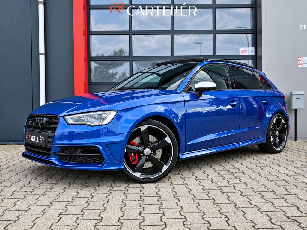 Audi S3 2.0 TFSI S3 Quattro Sepang Blue | RS Seats | Pano | B&O"| Nappa Leder | Armytrix | Rotor 19'' | Camera | Cruise | Led | Stoelverwarming | Navi | Armytrix | Afgevlakt Stuur | F1 Flippers | Lichtpakket