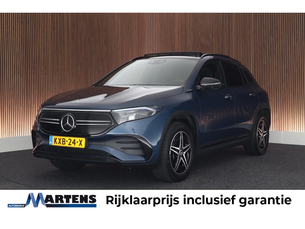 Mercedes-Benz EQA 250 190pk AMG Line 67 kWh SOH 98% Trekhaak 360Camera Memory HUD Burmester Panoramadak Navigatie