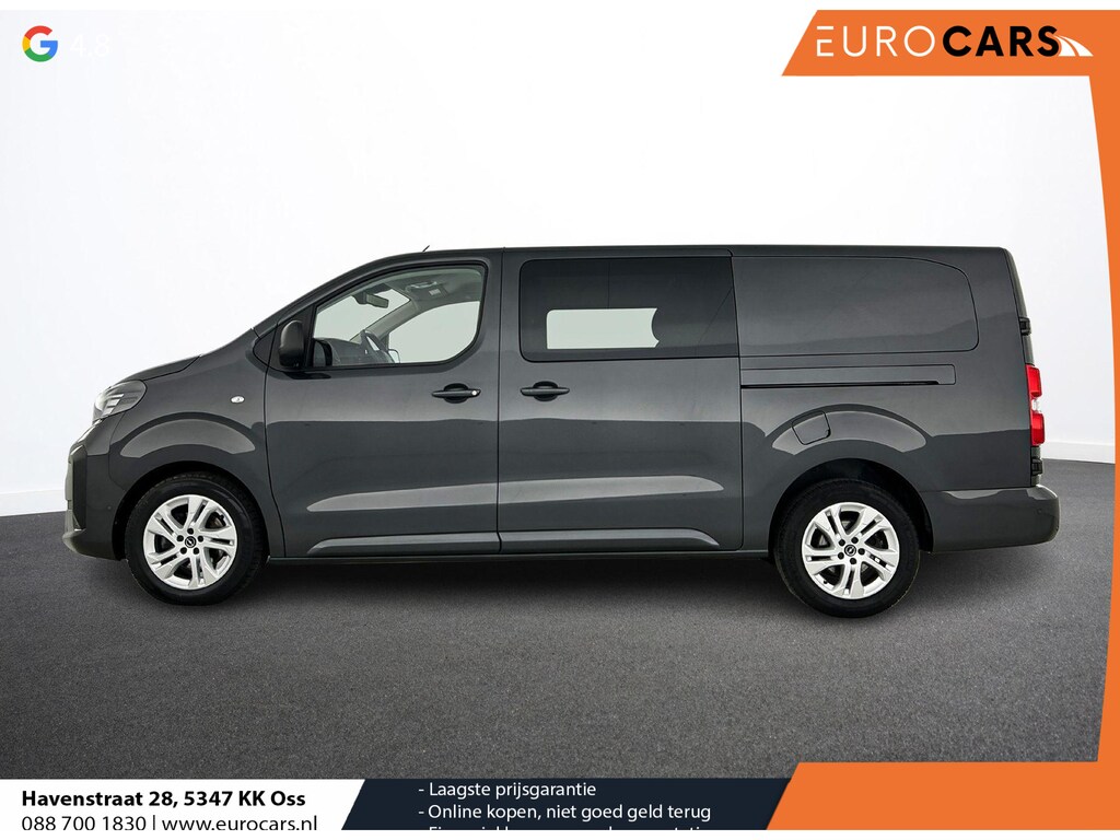 Opel Vivaro 2.0 Diesel 180pk L3 Automaat Dubbele Cabine 2 schuifdeuren Android Auto/Apple CarPlay Navigatie Keyless Entry&Start Climate Control Camera Cruise Control Houten afwerking laadruimte Trekhaak lichtmetalen velgen