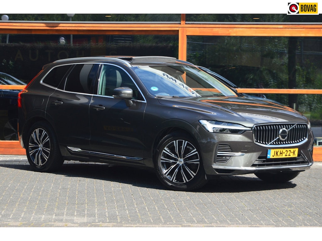 Volvo XC60 T6 Hybride AWD Plus Bright LONG RANGE | Luchtvering | Head-up Display | Stoel + Stuur verwarmd | Camera |
