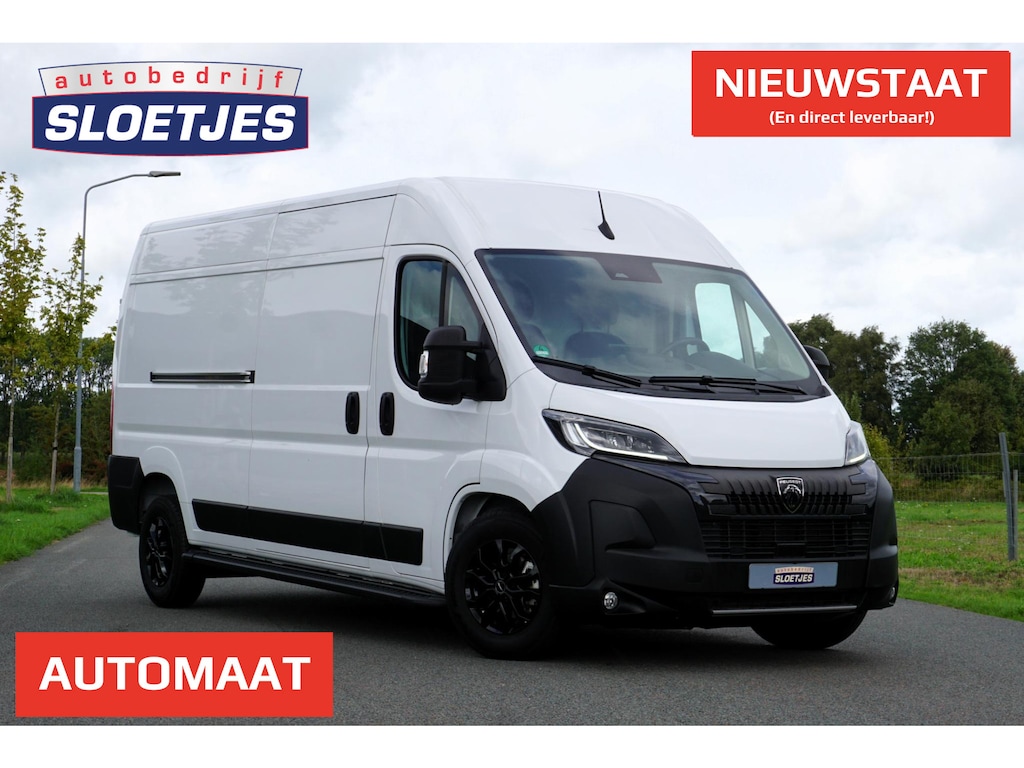 Peugeot Boxer 2.2 BlueHDi 140 L3H2 3.5t in Nieuwstaat |Mooie camperbasis met BPM voordeel |Automaat |Full-LED koplampen |Camera |Cruise |Navi |2e airbag |Leder stuur |Digitaal dashboard