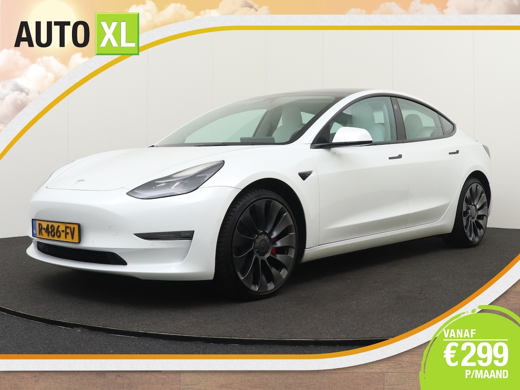 Tesla Model 3 Performance AWD 75 kWh (90% SOH) 463 PK 20'LMV Pano-Dak FSD