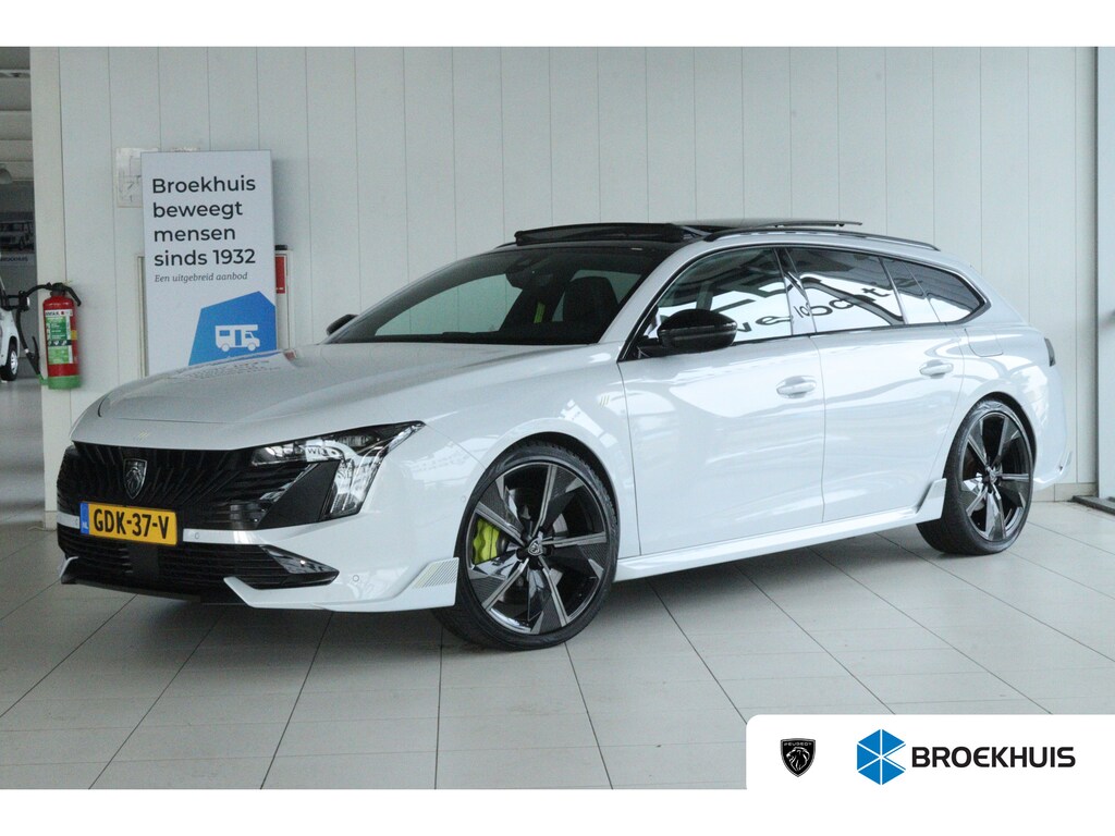 Peugeot 508 SW 1.6 HYbrid PSE 360PK | SoH 99% | Trekhaak | Schuifdak | Nightvision | Focal | 360 Camera | Massage | MATRIX | Adaptieve Demping | Carplay | Memory | Keyless