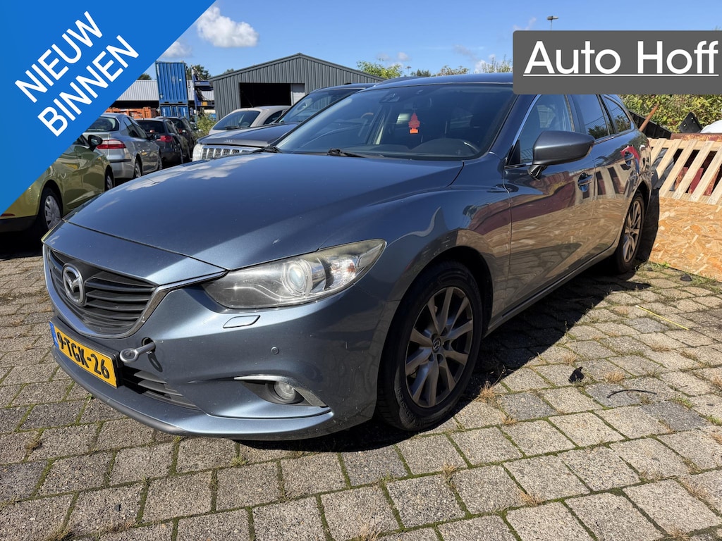 Mazda 6 Sportbreak 2.2D Skylease+ | HANDEL / EXPORT!! | LEES TEKST! | Xenon | Navi | Autom. Airco | Cruise Control | LMV | Privacy Glass | APK tot 25-03-2027!