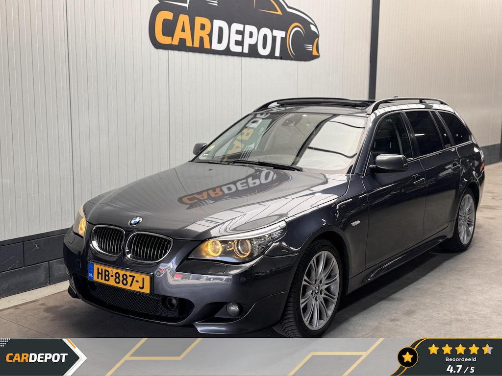 BMW 5-Serie Touring 525xi High Executive ALLE OPTIES HUD PANO ACC SOFTCLOSE STOELVENT. ETC ETC.