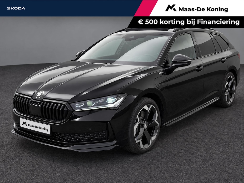 Skoda Superb 1.5TSI PHEV 150kW/204PK Sportline · Panoramadak · Trekhaak · Leder/Alcantara · Garantie t/m 17-06-2027