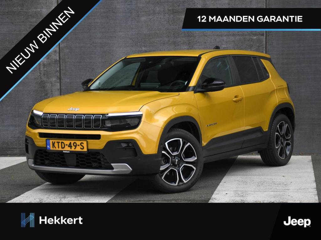 Jeep Avenger Summit 1.2 e-Hybrid 110pk Automaat JBL | ELEK. ACHTERKLEP | ADAP. CRUISE | 18''LM | DODE HOEK | KEYLESS ENTRY