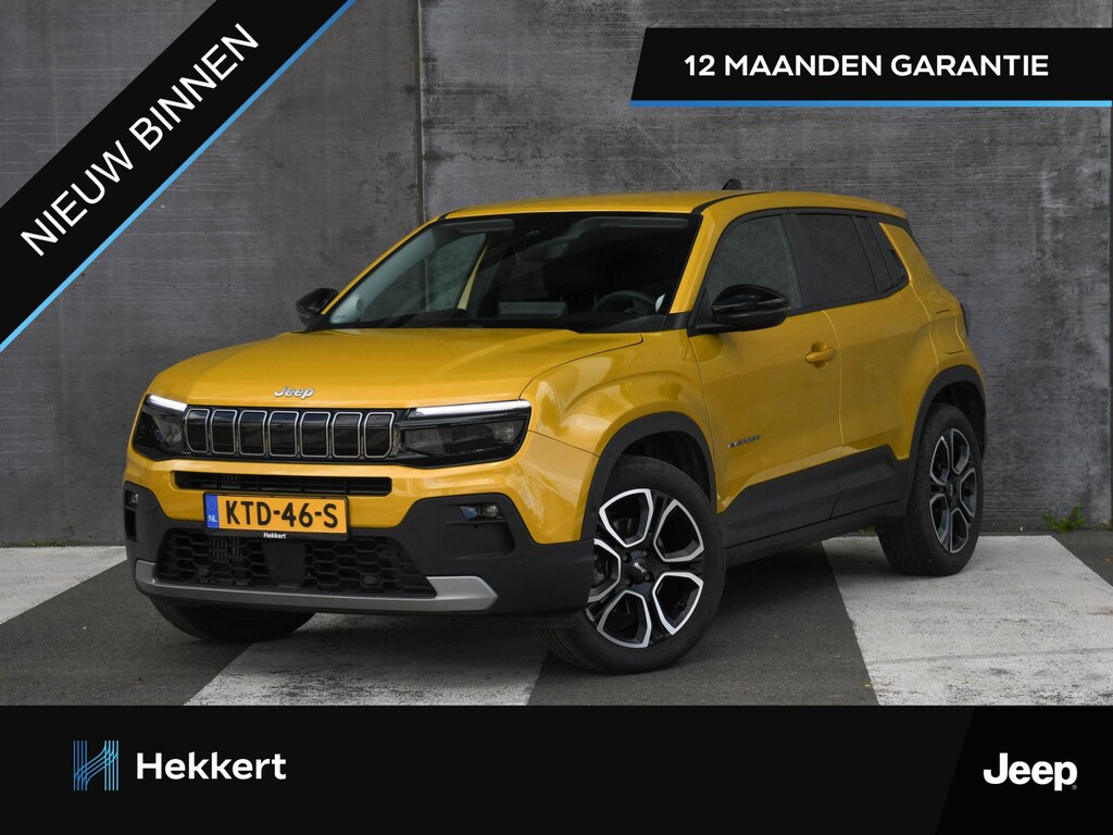 Jeep Avenger Summit 1.2 e-Hybrid 110pk Automaat JBL | ELEK. ACHTERKLEP | CAMERA | APPLE CARPLAY/ANDROID AUTO | STOELVERWARMING