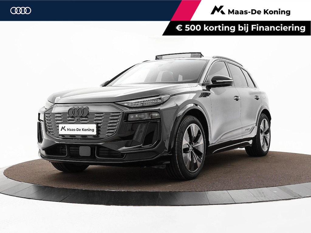 Audi Q6 e-tron 252pk S edition 83 kWh · SOH 97,5% · Panoramadak · Leder · 360 Camera · Luchtvering · Wegklapbare Trekhaak · Stoelverwarming Voor + Achter ·