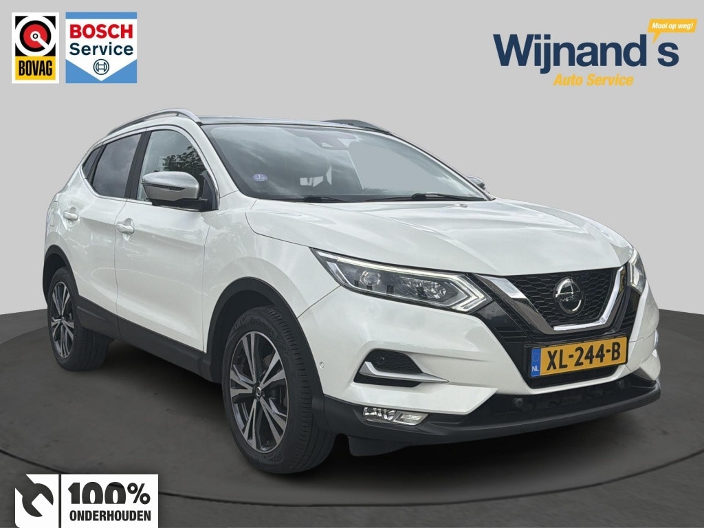 Nissan Qashqai 1.3DIG-T Tekna + | Pano | Leer | 360gr camera | Trekhaak | Stoelverw.
