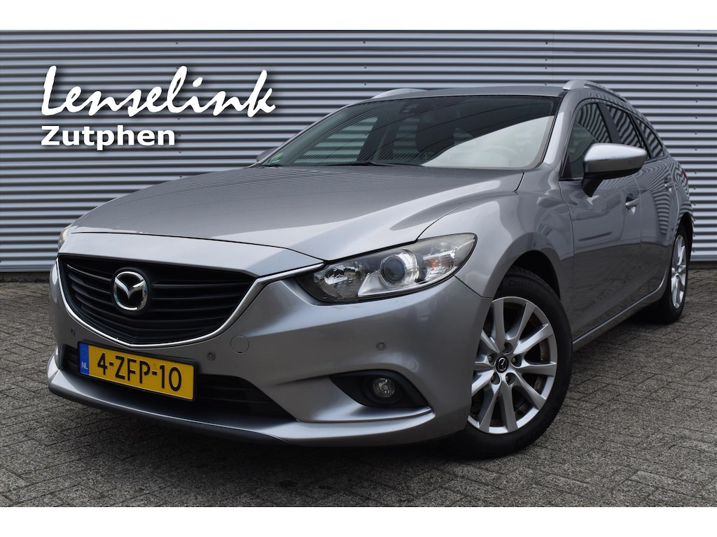 Mazda 6 2.2 D 110KW SPORTBREAK SKYACTIV-D 150 6MT SKYLEASE | EXPORT | VASTE PRIJS | All seasons | Bluetooth | Trekhaak