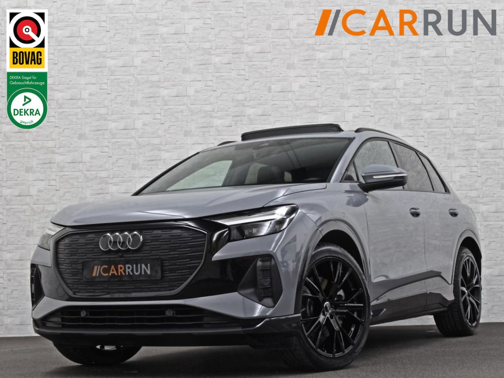 Audi Q4 e-tron 40 S-Line 77 kWh | Panorama | #RS-Leder | Warmtepomp | Sportstoelen | ACC | Lane Ass. | 5x Q4 op voorraad! | MMi+ | Virtual-Cockpit | 3-Zone Climate Control | Getint Glas | Zwarte Hemel | Elktr. A klep | Kieselgrijs | Btw Auto.